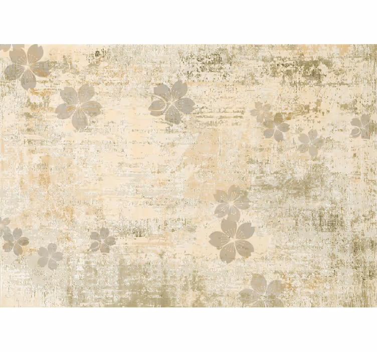 Tapisserie salon motifs floraux délicats - TenStickers