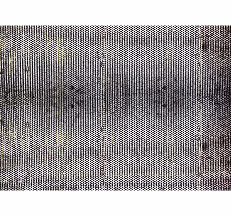 Tapisserie murale textures et motifs métal percé - TenStickers