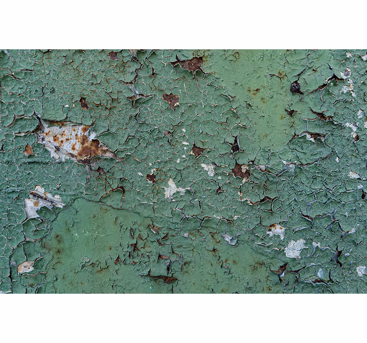 Tapisserie murale textures et motifs métal rouillé et pelé - TenStickers