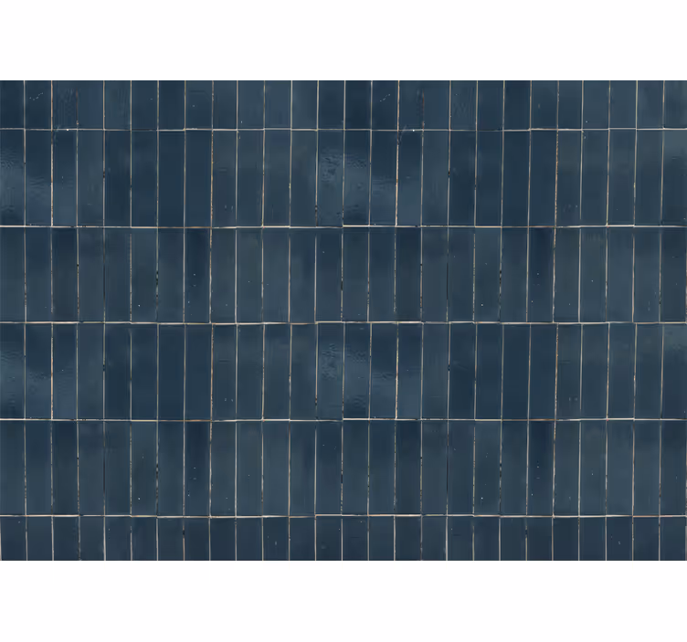 Tapisserie murale salle de bain tuiles grises - TenStickers