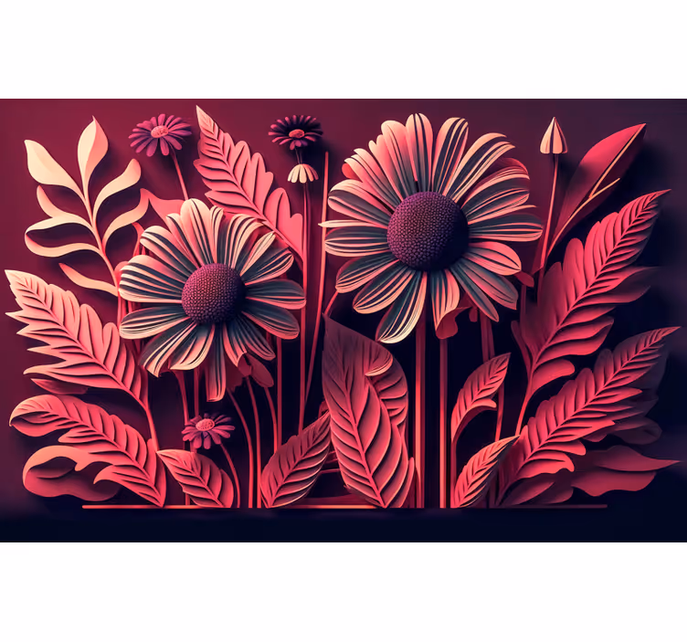 Tapisserie murale chambre adulte la nature numériqueLa nature num - TenStickers