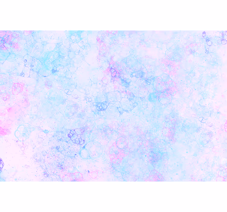 Tapisserie murale effet 3D bulles roses et bleues - TenStickers