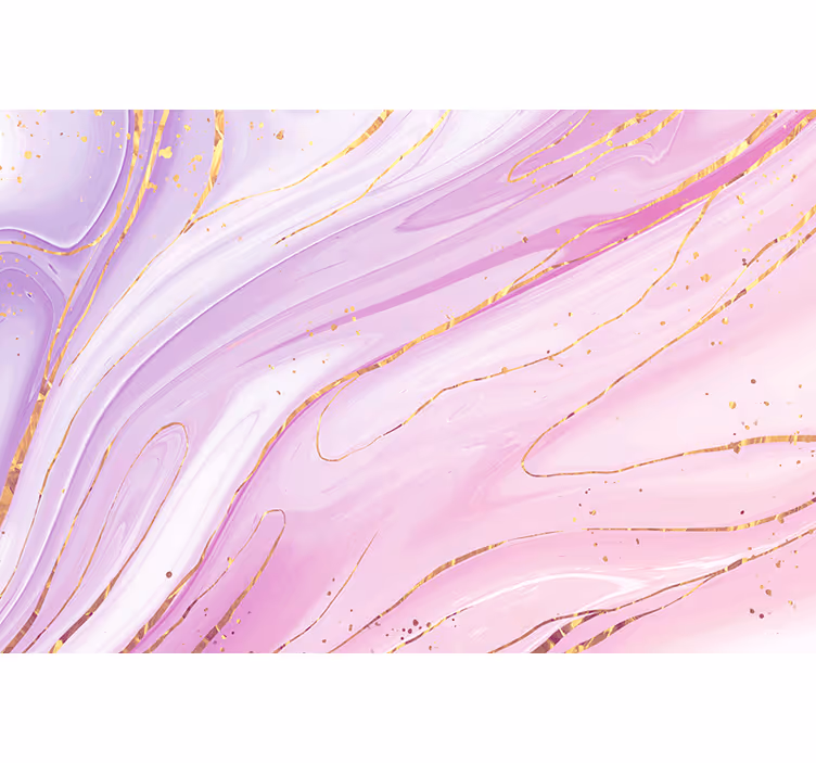 Tapisserie murale effet 3D fluide rose - TenStickers