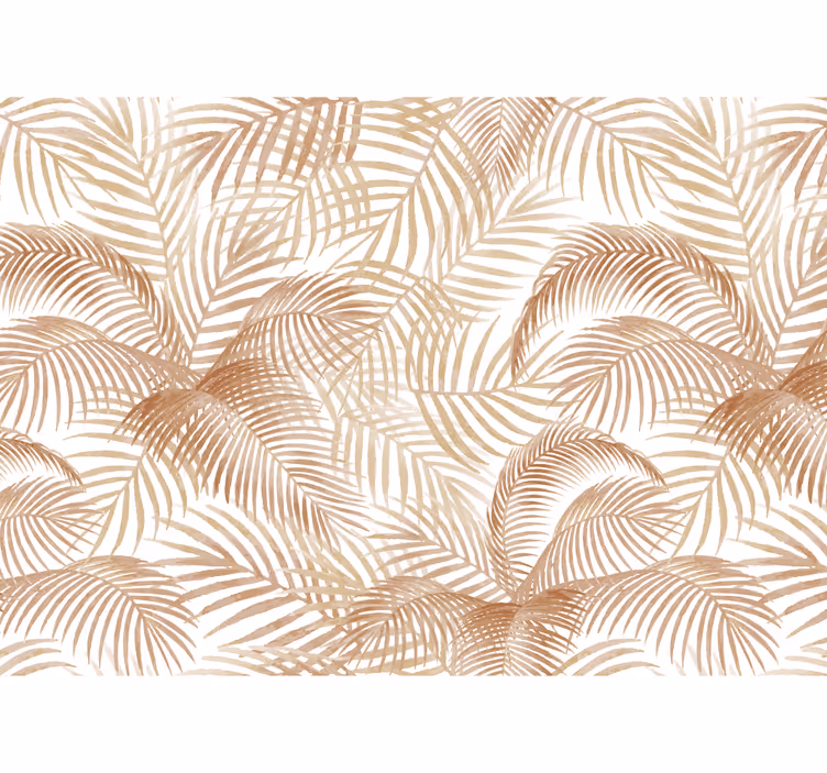 Tapisserie terracotta palmiers exotiques - TenStickers