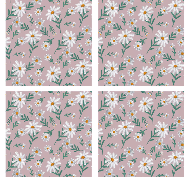 Dessous de verre fond à motif floral - TenStickers