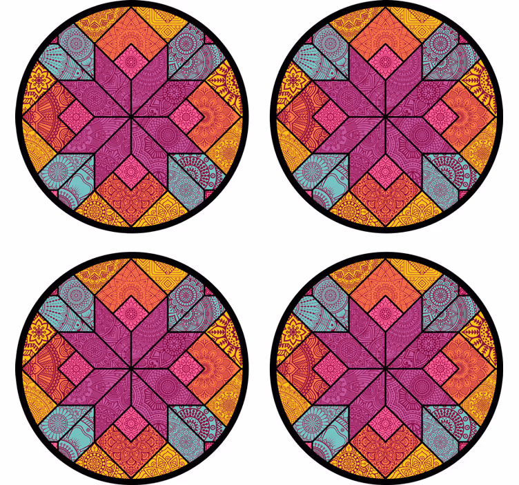 Dessous de verre arrangement géométrique Éclatant - TenStickers