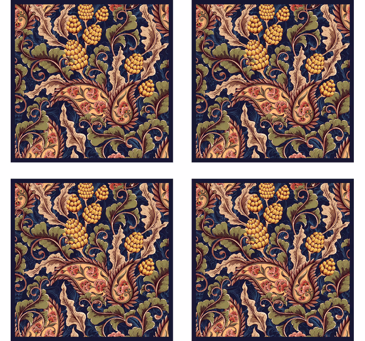 Dessous de verre motif botanique sophistiqué - TenStickers