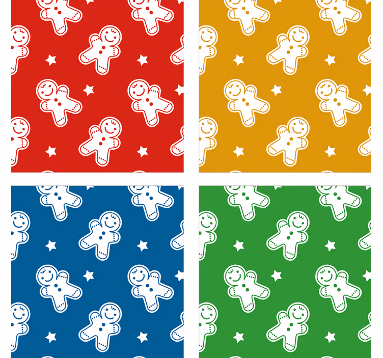 Dessous de verre noël motif bonhomme en pain d'épice - TenStickers
