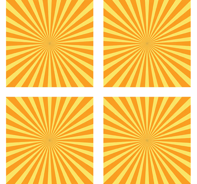 Dessous de verre motif Éclat de soleil - TenStickers