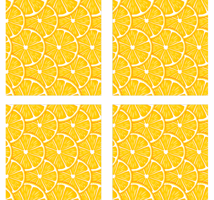 Dessous de verre concept de tranche d'agrume - TenStickers