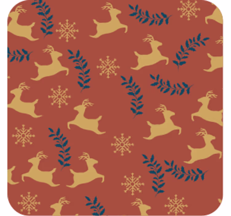 Dessous de verre noël motif rennes galopants - TenStickers