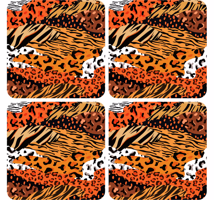 Dessous de verre motifs animaliers féroces - TenStickers