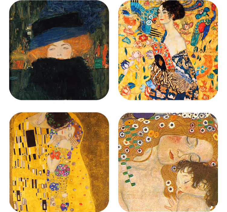 Dessous de verre vintage affichage portraits classiques - TenStickers