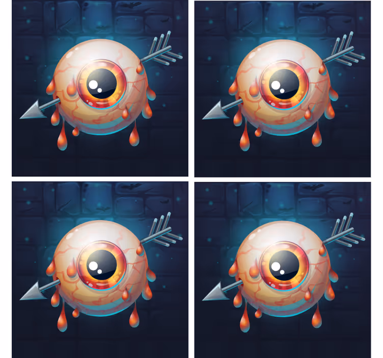 Oeil effrayant halloween dessous de verre - TenStickers