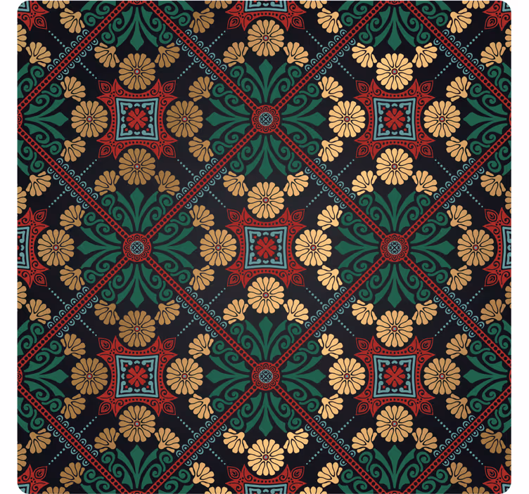 dessous de verre en carreaux Tuile colorée marocaine - TenStickers