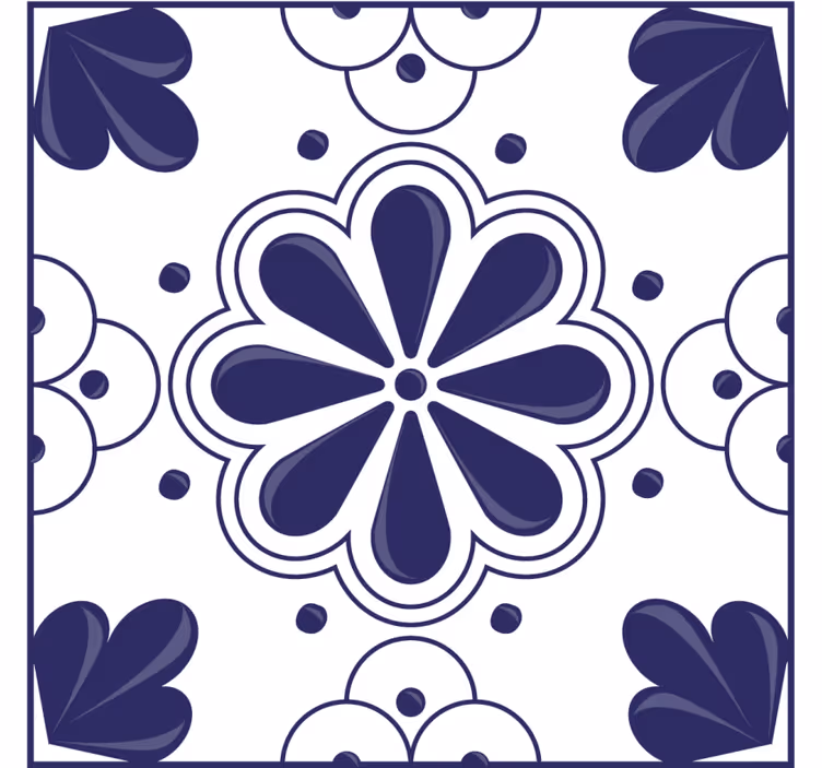 Dessous de verre motif floral en forme de fleurs - TenStickers