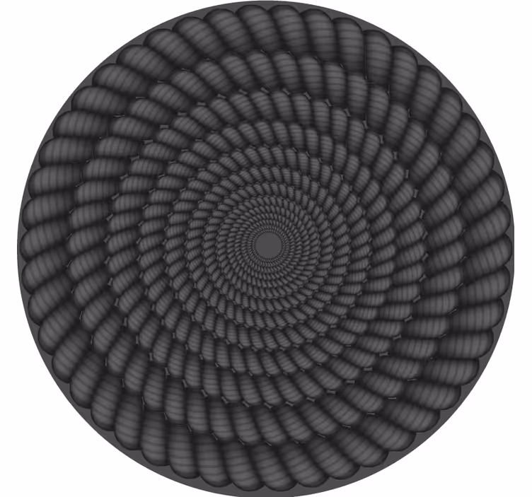 Dessous de verre motif spiral rond - TenStickers