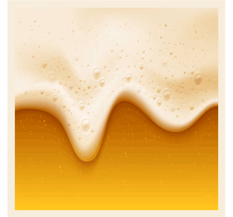 Dessous de verre bière surface de boisson mousseuse - TenStickers