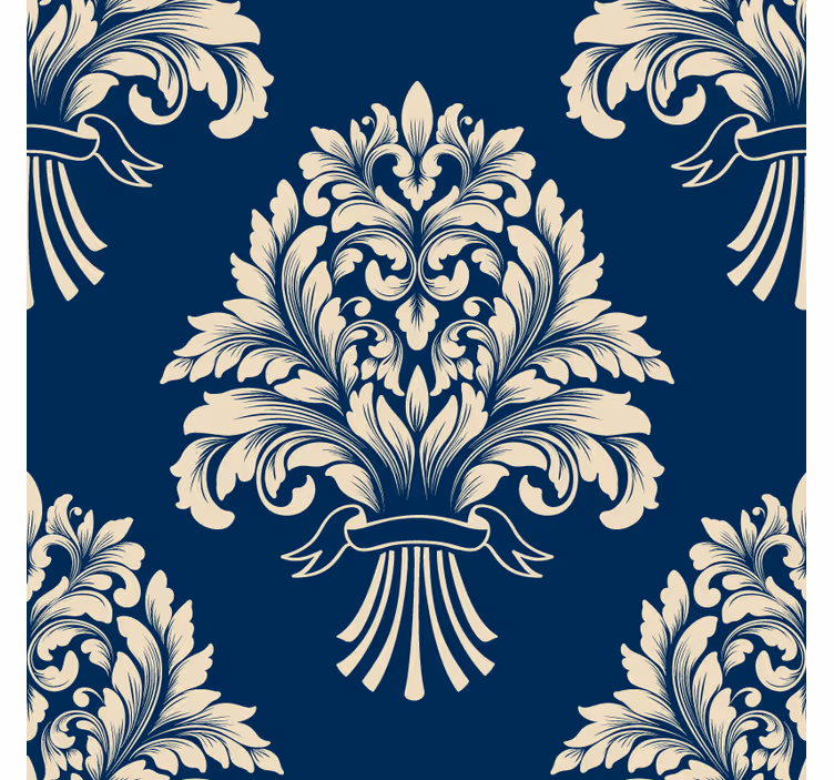 Dessous de verre vintage motif de feuilles délicates - TenStickers