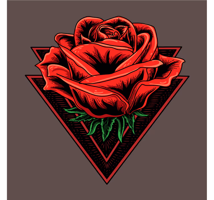 Dessous de verre geek graphique rose rouge - TenStickers