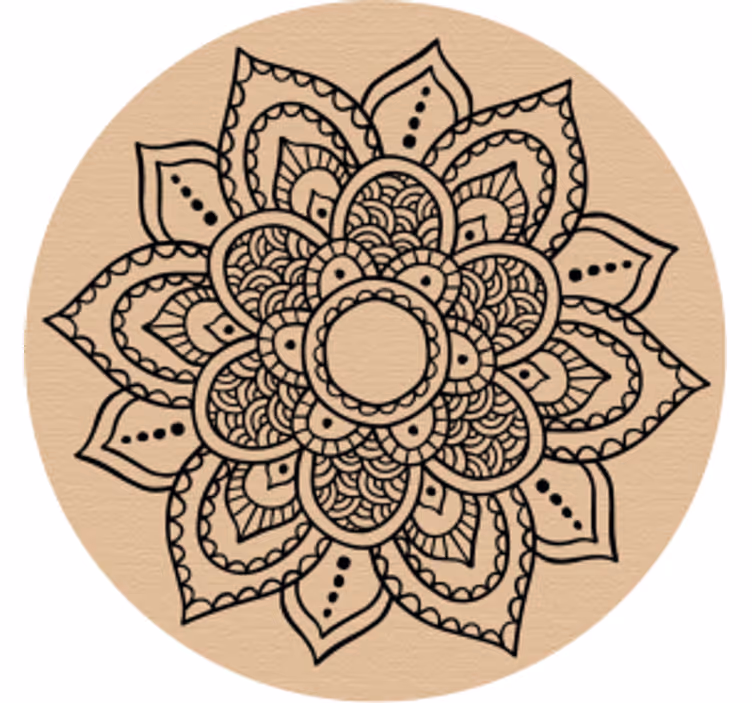 Dessous de verre motif floral complexe - TenStickers