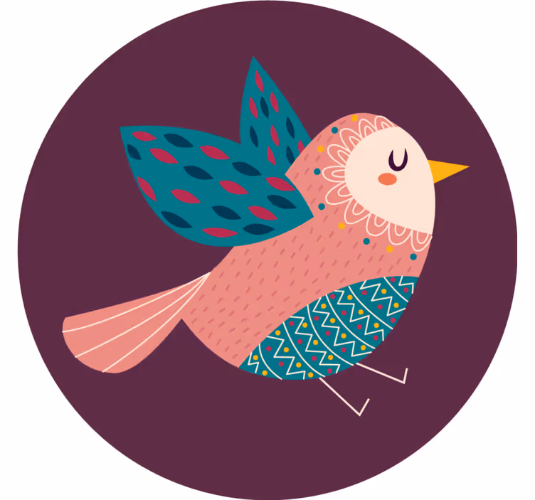 Dessous de verre geek oiseau fantaisiste - TenStickers