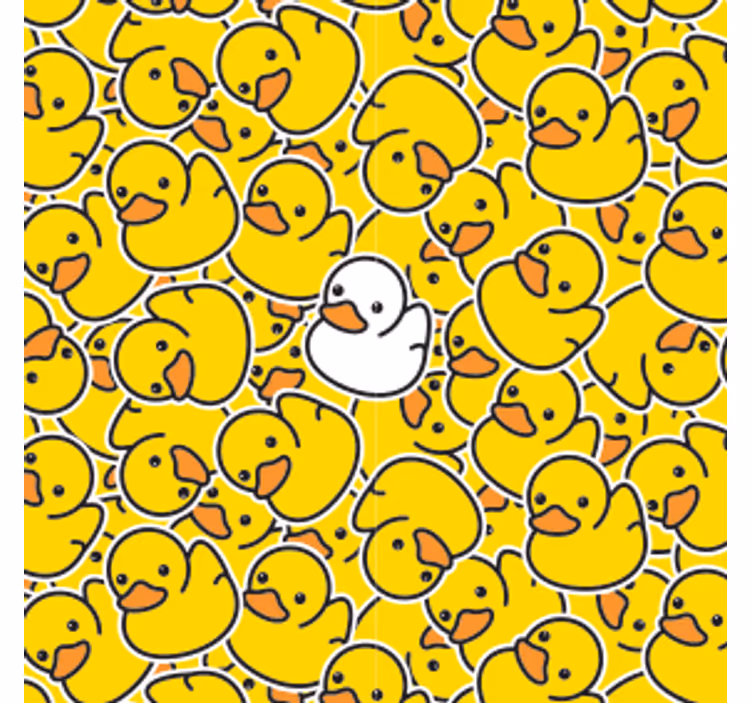 Dessous de verre geek motif de canards en caoutchouc - TenStickers