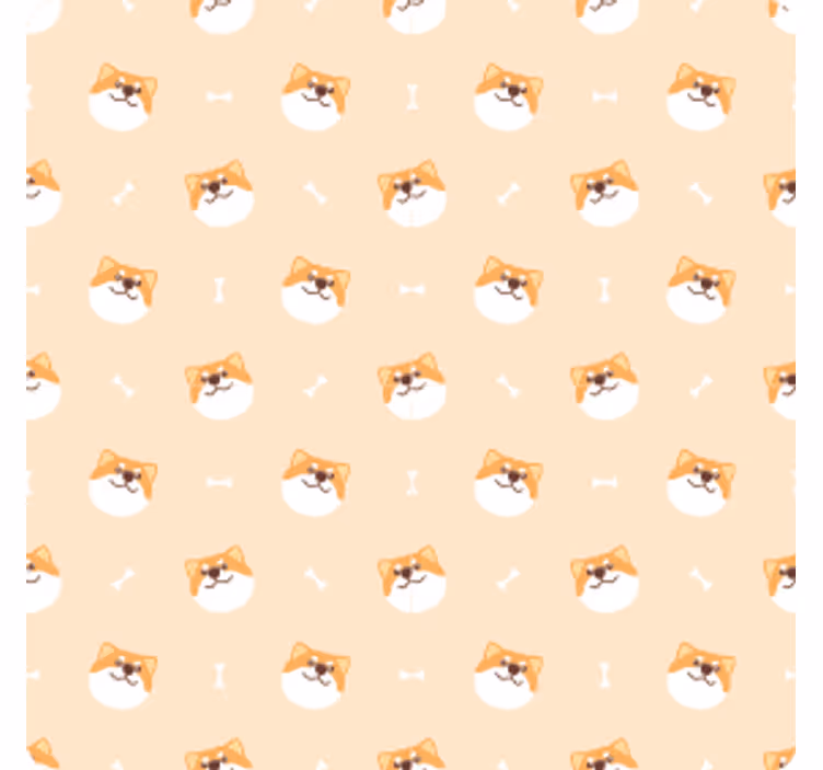 Dessous de verre moderne motifs de têtes de chiens joyeux - TenStickers