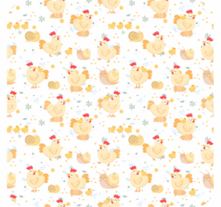 Dessous de verre geek motif poule ludique - TenStickers