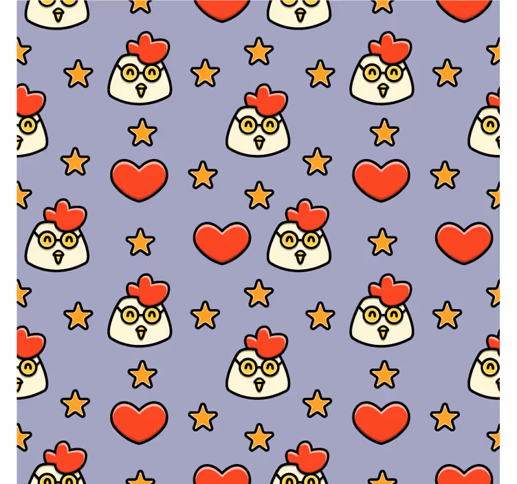 Dessous de verre geek têtes de poules ludiques - TenStickers
