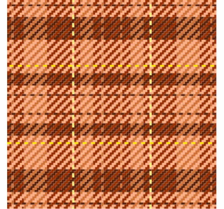 Dessous de verre motif écossais marron - TenStickers