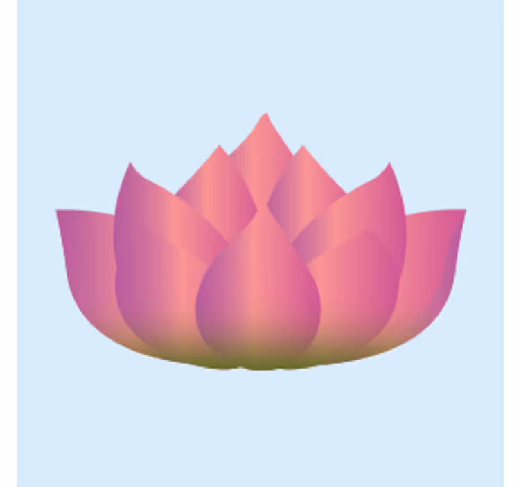 Dessous de verre geek fleur de lotus en éclosion - TenStickers