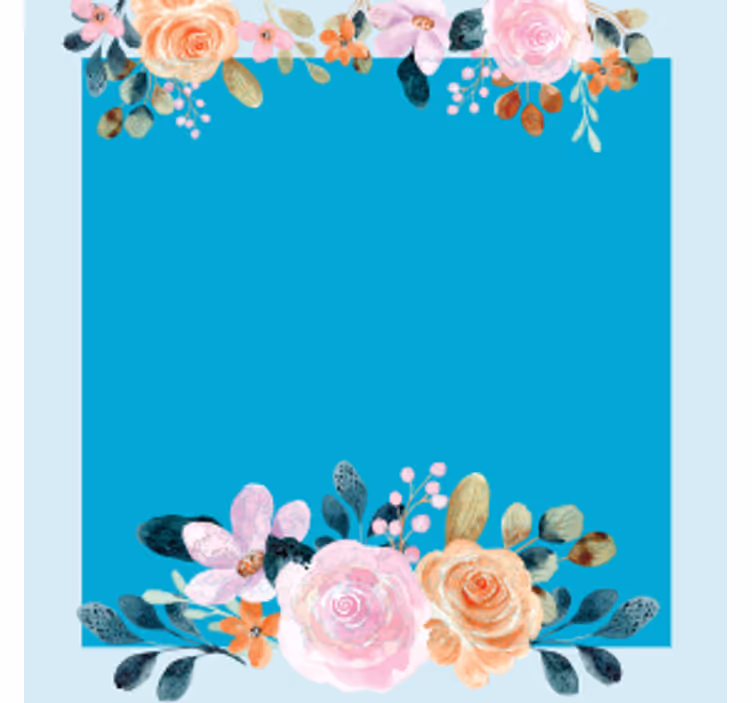 Sous-verre aquarelle fleur - TenStickers