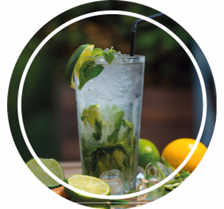 Dessous de verre moderne boisson menthe rafraîchissante - TenStickers