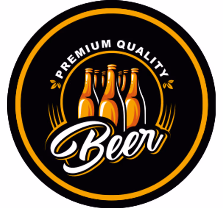 Dessous de verre bière Écusson boisson qualité premium - TenStickers