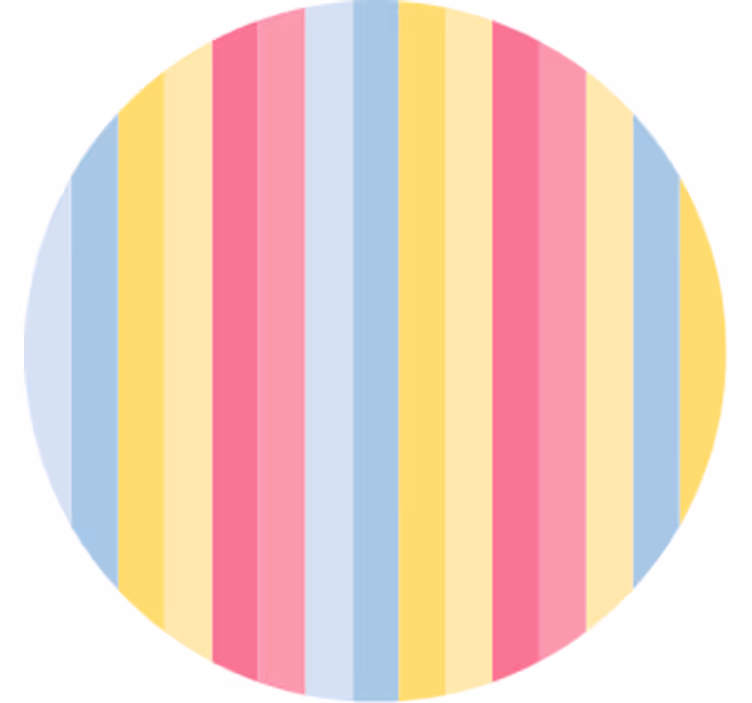 Dessous de verre motif rayé coloré - TenStickers