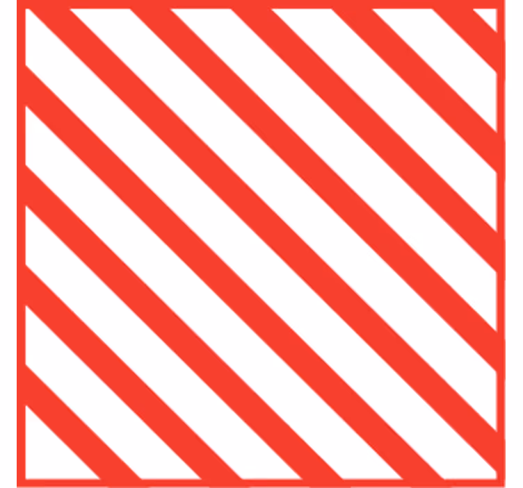 Dessous de verre motif rayures rouges - TenStickers