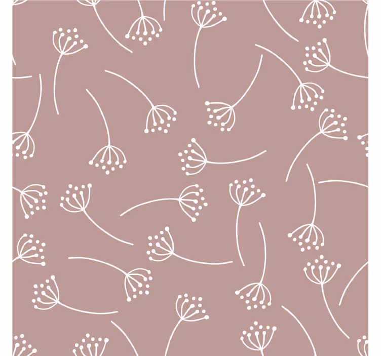 Dessous de verre motif de dessin floral - TenStickers