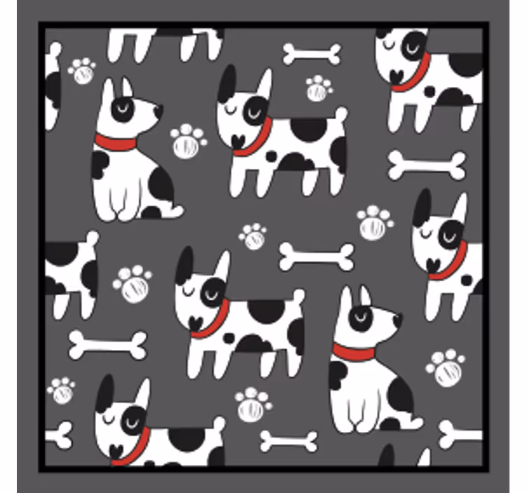 Dessous de verre moderne motif chien ludique - TenStickers