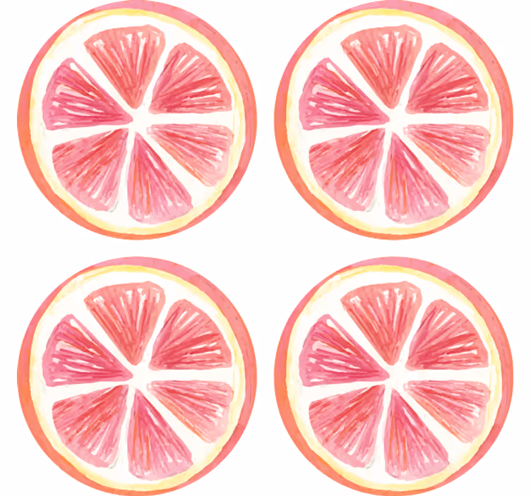 Dessous de verre moderne Pamplemousse agrumes - TenStickers