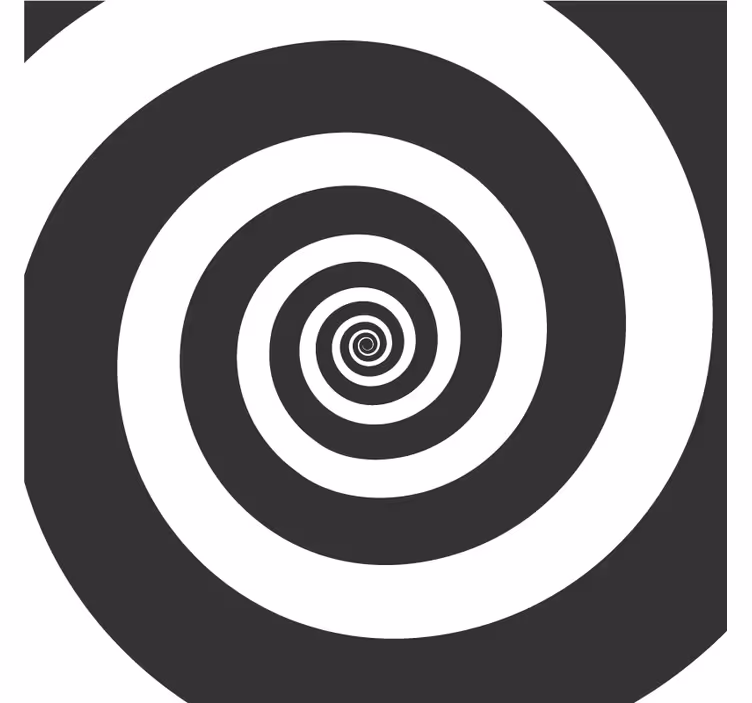 Dessous de verre motif spirale contrasté - TenStickers