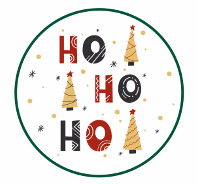 Dessous de verre noël arbres de fête décoratifs - TenStickers