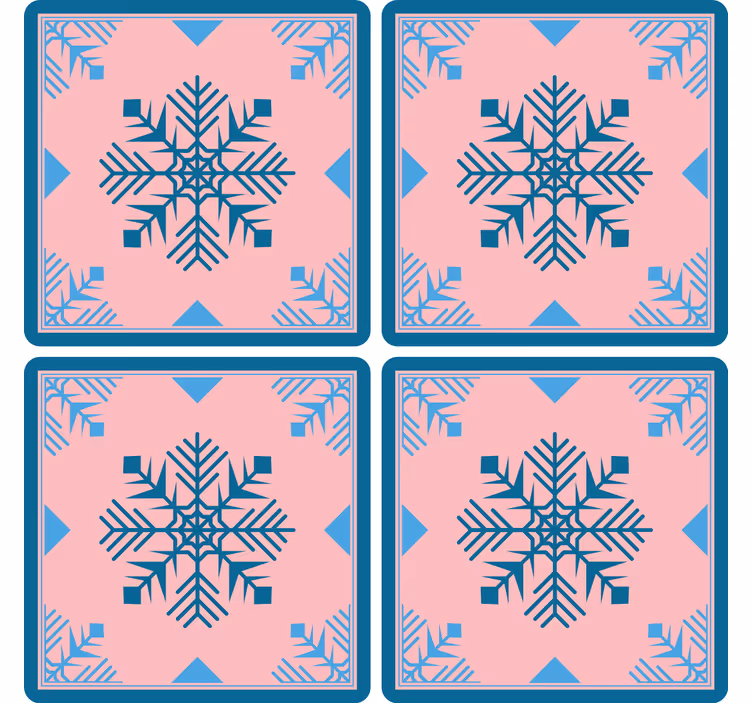 Dessous de verre noël en silicone motif flocon - TenStickers