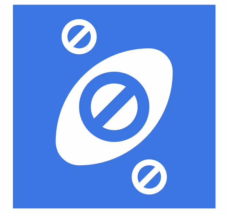 Dessous de verre bière formes abstraites bleues - TenStickers