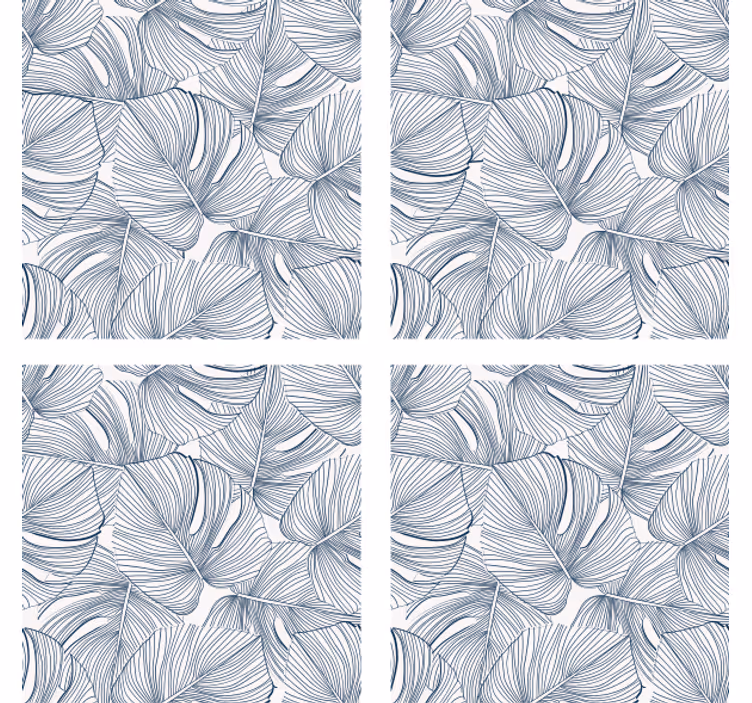 Dessous de verre motif feuilles - TenStickers