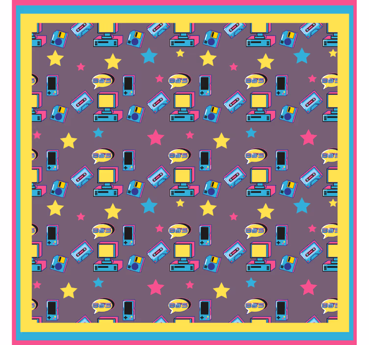 Dessous de verre vintage Jeux vidéo années-80 - TenStickers