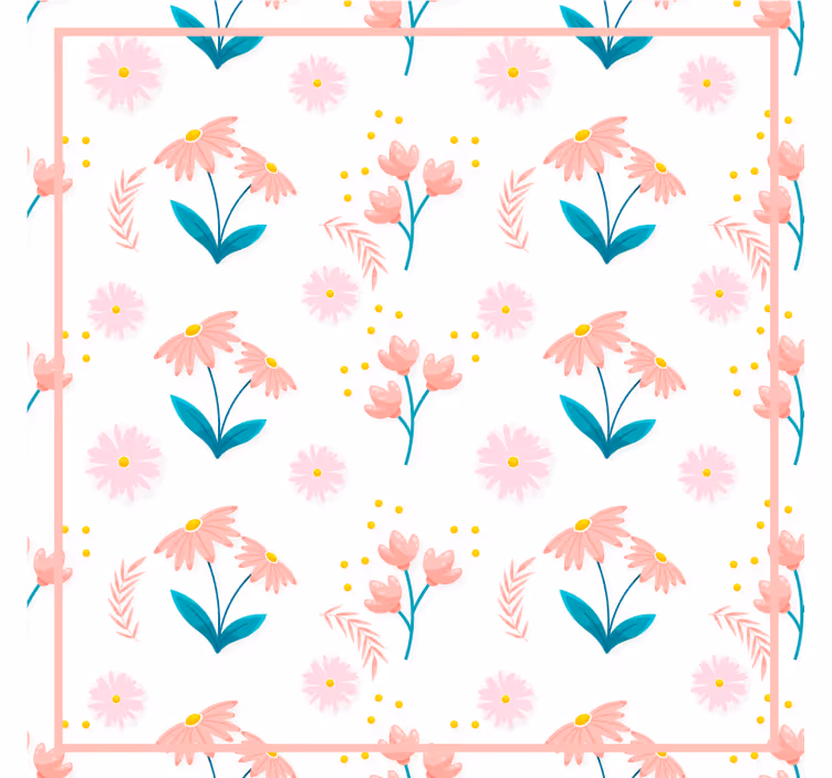 Dessin animé petites fleurs plus de sous-verres - TenStickers