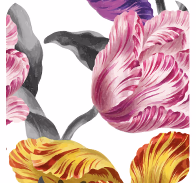 Dessous de verre moderne motifs botaniques vifs - TenStickers