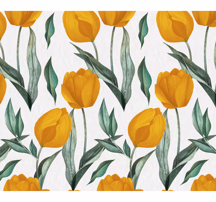 Dessous de verre motifs de tulipes jaunes - TenStickers