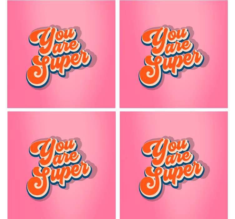 Dessous de verre citation design de phrase motivante - TenStickers